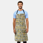 イタリアン・フロレンティン・フレア エプロン (着用した状態)