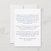 イタリアン ブルータイル グラツィエ ミッレ スクリプト サンキューカード (裏面)