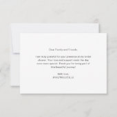 イタリアン ブルー タイル レトロ ブライダル シャワー サンキューカード (裏面)