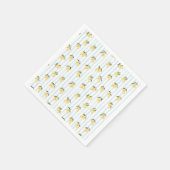 イタリアン ブルー レモン シャワーパーティー スタンダードカクテルナプキン (角)