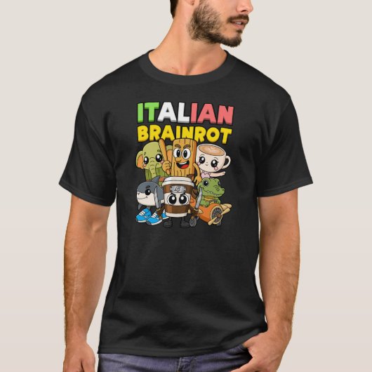 イタリアン・ブレインロット Tシャツ (正面)