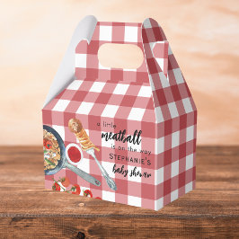 イタリアン・ベイビー・シャワー おめでとう Little Meatball Is On The Wa フェイバーボックス