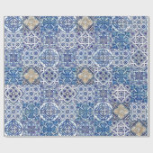 イタリアン マイオリカ ギフト ラッピング | エレガント セラミック ラッピングペーパー (フラット)