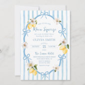 イタリアン メイン スクイーズ シトラス レモン ブライダル シャワー 招待状 (正面)