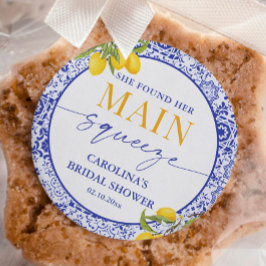 イタリアン メイン スクイーズ ブライダル シャワー レモン ラウンドシール