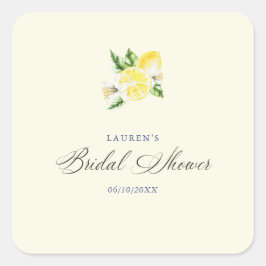 イタリアン メディテレーニアンブライダルシャワー レモン スクエアシール