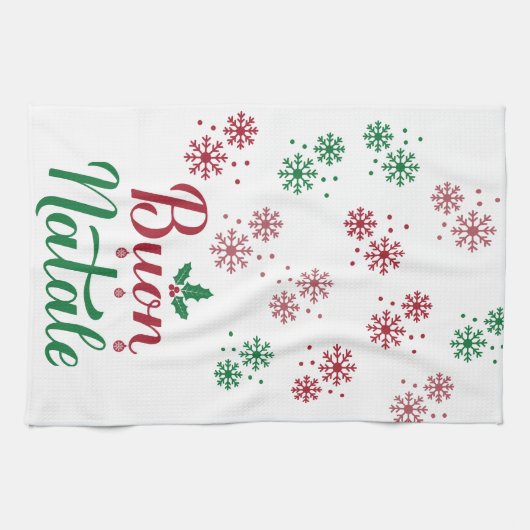 イタリアン メリークリスマス キッチンタオル (横)