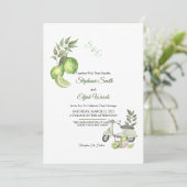 イタリアン ライム ウェディング インビテーション (スタンド正面)