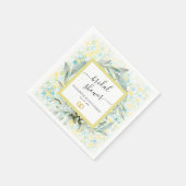 イタリアン レモン ガーデン ブライダル シャワー オーダーメイド スタンダードカクテルナプキン (角)