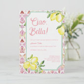 イタリアン レモン ブライダル シャワー 招待状 (スタンド正面)