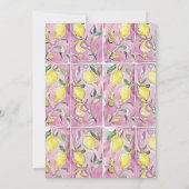 イタリアン レモン ブライダル シャワー 招待状 (裏面)