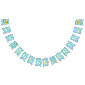 イタリアン レモン ブルー ラ ドルチェ ブライド ブライズシャワー バンティングフラッグ (全)