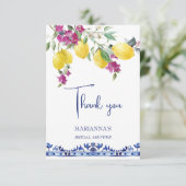 イタリアン レモン ブーゲンビリア 柑橘類 ブライダル シャワー サンキューカード (スタンド正面)