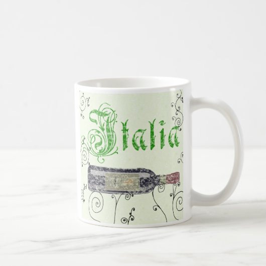 イタリアン ワインボトル コーヒーマグ コーヒーマグカップ (右)