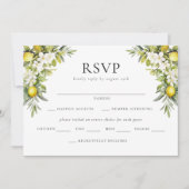 イタリアン ヴィラ レモン & オリーブ ウェディング 招待状 (正面)