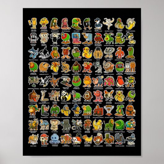 イタリアン – 三つ葉原Zミーム90おもしろい三つ葉巻 ポスター (正面)