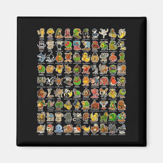 イタリアン – 三つ葉原Zミーム90おもしろい三つ葉巻 マグネット (正面)