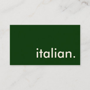 イタリアン 名刺