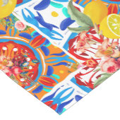 イタリアン,夏,柑橘類,フローラモチーフ ミディアムテーブルランナー (コーナー)