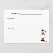 イタリアン Chef #4レシピカード ポストカード (裏面)