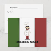 イタリアン Chef #6レシピカード ポストカード (正面/裏面)