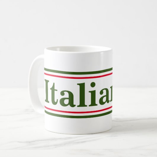イタリアンAF おもしろい コーヒーマグカップ (正面左)