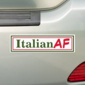 イタリアンAF おもしろい バンパーステッカー (車上)