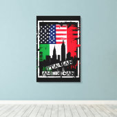 イタリアンAmerican Canvas Print キャンバスプリント (インサイチュ (ウッドフロア))