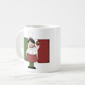 イタリアンChef – カスタマイズ可能 コーヒーマグカップ (正面左)