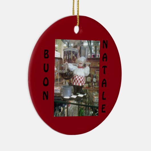 **イタリアンCHEF**クリスマスオーナメント セラミックオーナメント (右)