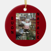 **イタリアンCHEF**クリスマスオーナメント セラミックオーナメント (正面)