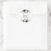 イタリアンChristmas Grazieありがとう ラウンドシール (バッグ)