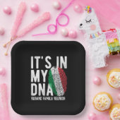 イタリアンDNA家族再会招待状 ペーパープレート (パーティー)