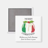 イタリアンFLAGクリスマスプリン磁石 マグネット (正面/裏面)