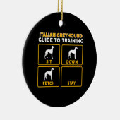 イタリアンgreyhoundおもしろい guide セラミックオーナメント (右)
