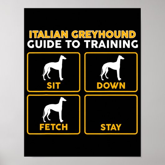 イタリアンgreyhoundおもしろい guide ポスター (正面)