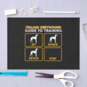 イタリアンgreyhoundおもしろい guide 薄葉紙 (クラフト)