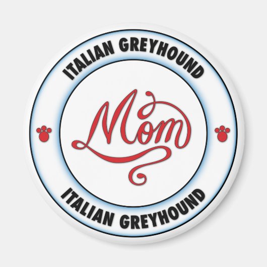 イタリアンGREYHOUNDの母 マグネット (正面)