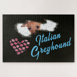 イタリアンGreyhoundアイズ無地のカラー1000ピース ジグソーパズル