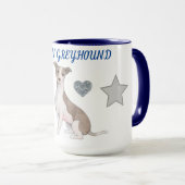 イタリアンGREYHOUNDコンボ2トーンのマグカップ。マグ マグカップ (正面右)