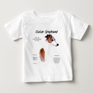 イタリアンGreyhound履歴デザイン ベビーTシャツ