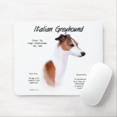 イタリアンGreyhound履歴デザイン マウスパッド (マウス)