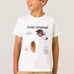 イタリアンGreyhound履歴デザイン Tシャツ