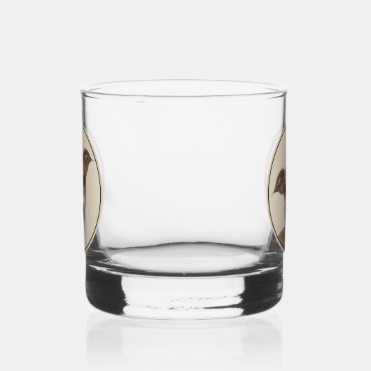 イタリアンGreyhound絵画 s – かわいいオリジナルドッグアート ウイスキーグラス (右)