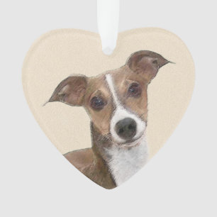 イタリアンGreyhound絵画 s – かわいいオリジナルドッグアート オーナメント