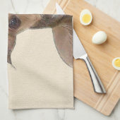 イタリアンGreyhound絵画 s – かわいいオリジナルドッグアート キッチンタオル (四つ折り)