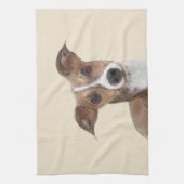 イタリアンGreyhound絵画 s – かわいいオリジナルドッグアート キッチンタオル (縦)