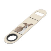 イタリアンGreyhound絵画 s – かわいいオリジナルドッグアート スピード栓抜き (裏面アングル)