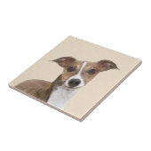 イタリアンGreyhound絵画 s – かわいいオリジナルドッグアート タイル (側面)