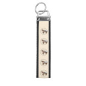 イタリアンGreyhound絵画 s – かわいいオリジナルドッグアート リストバンドキーホルダー (鍵トップ)